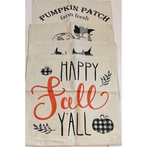 Pumpkin Patch Harvest Farm Fresh Happy Fall‎ YAll Decorative Throw Pillow Covers